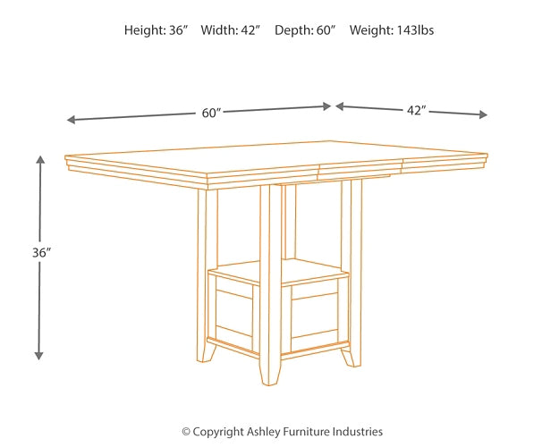 Ralene RECT DRM Counter EXT Table