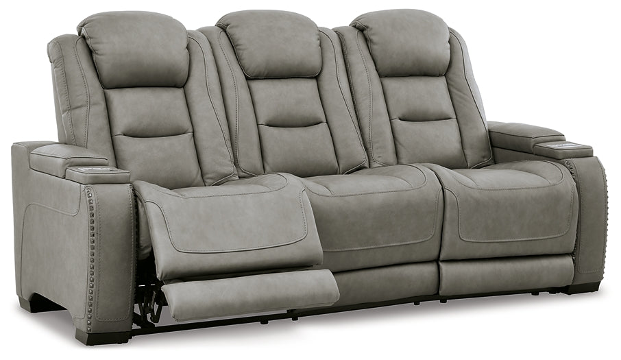 The Man-Den PWR REC Sofa with ADJ Headrest